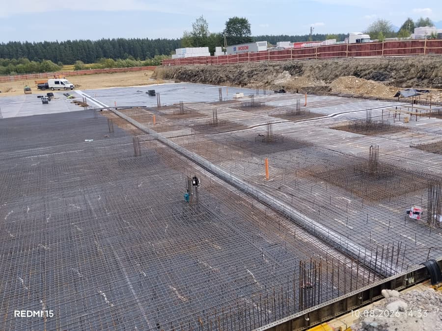 Zbrojenie płyty fundamentowej nad warstwą izolacji